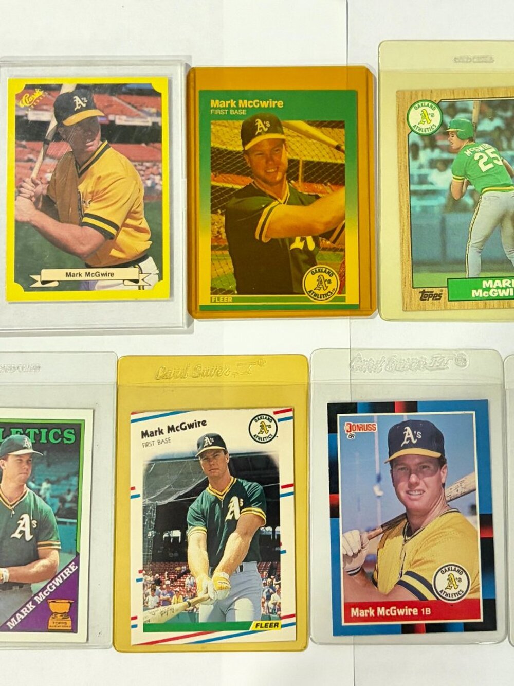 Mark McGwire Lot of 7 Baseball Cards